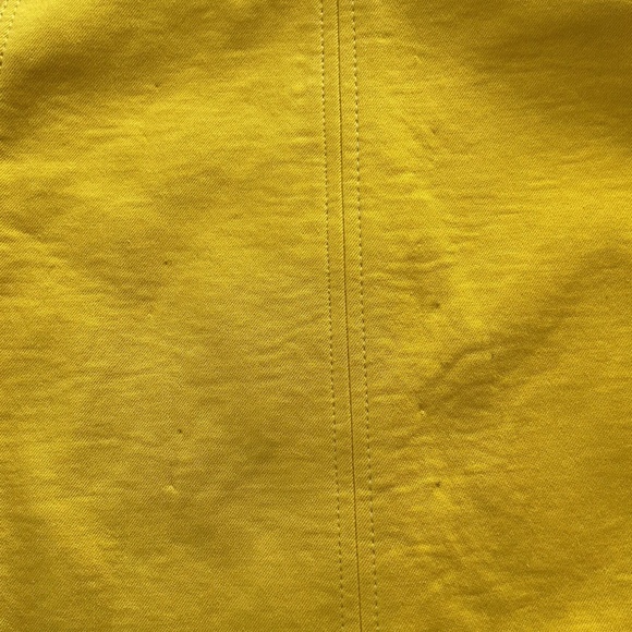 FENDI Women’s Sz 40 (US 8/10) Wool Cotton Silk Lined Yellow Button Front Skirt - Picture 13 of 13